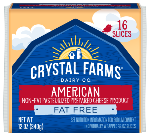 Fat Free American Cheese From Crystal Farms