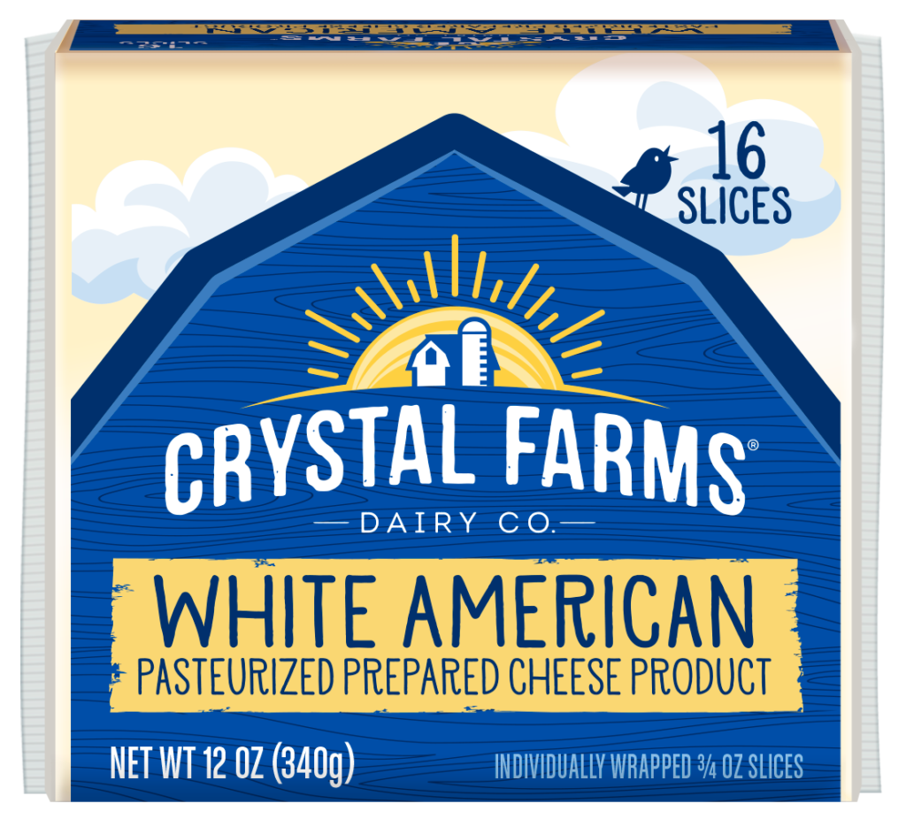 White American Cheese From Crystal Farms