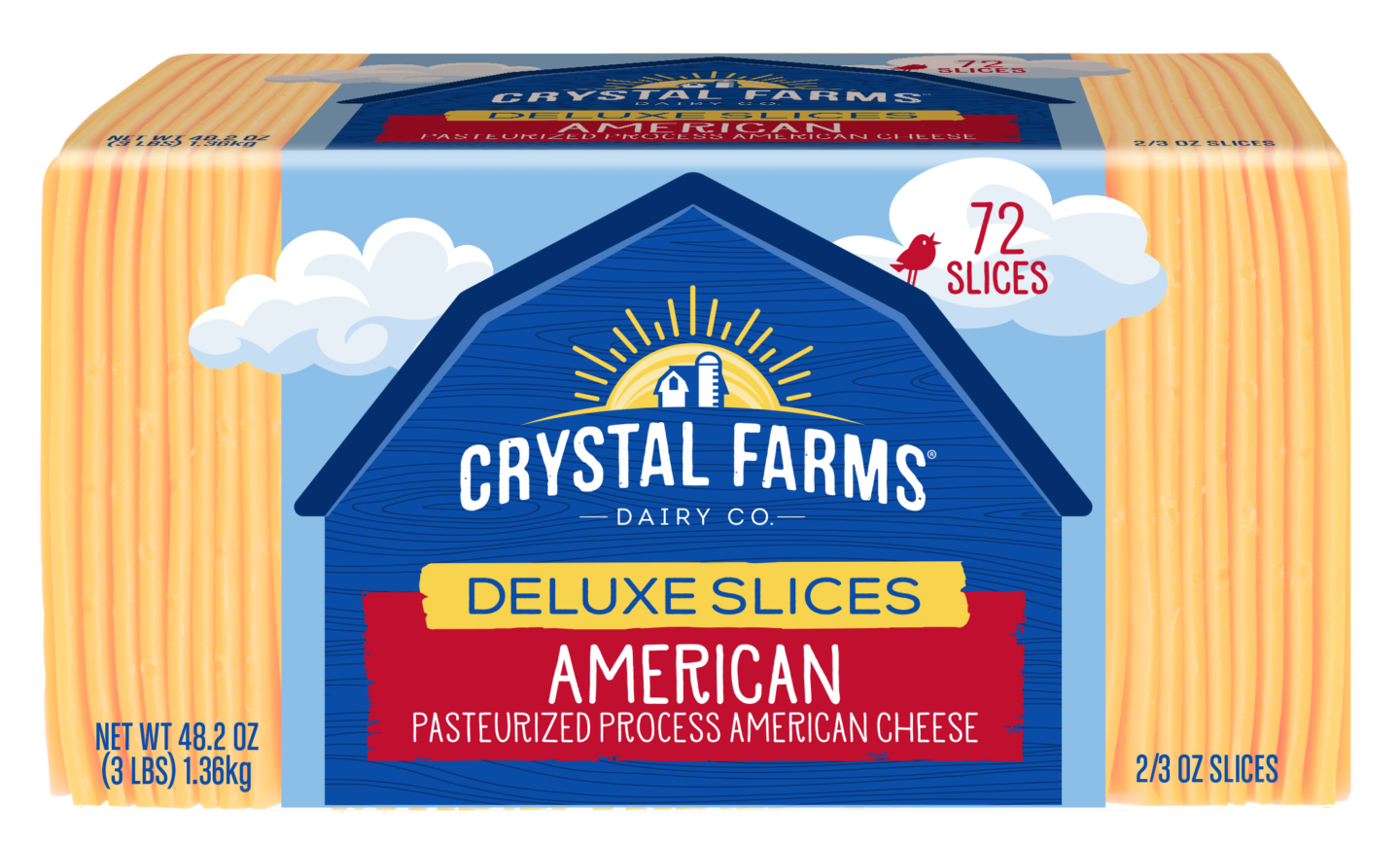 Deluxe American Cheese From Crystal Farms