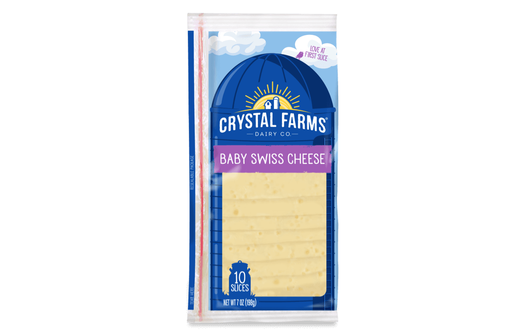 Swiss_Crystal Farms Baby Swiss Cheese