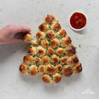 Stuffed Cheesy Bread Tree Recipe By Crystal Farms