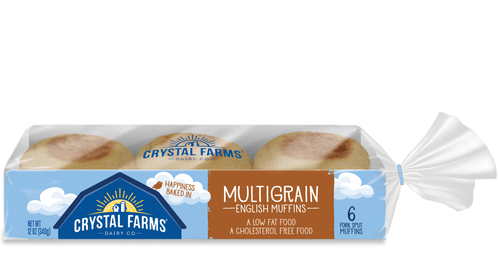 Dairy_Crystal Farms English Muffin Multigrain 6 Count