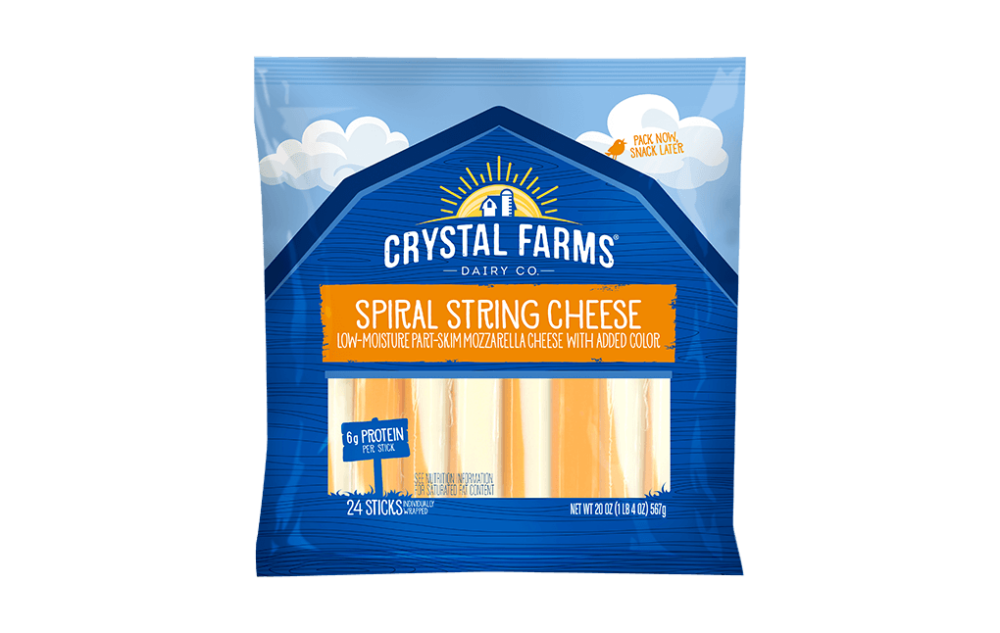 Spiral String Cheese Crystal Farms