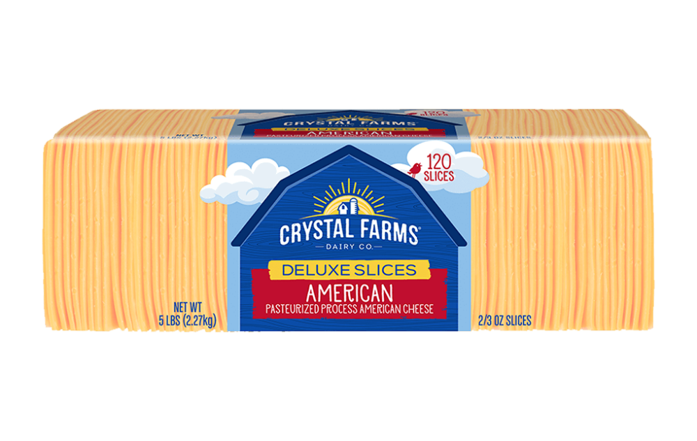 American Sliced Processed Cheese | Crystal Farms