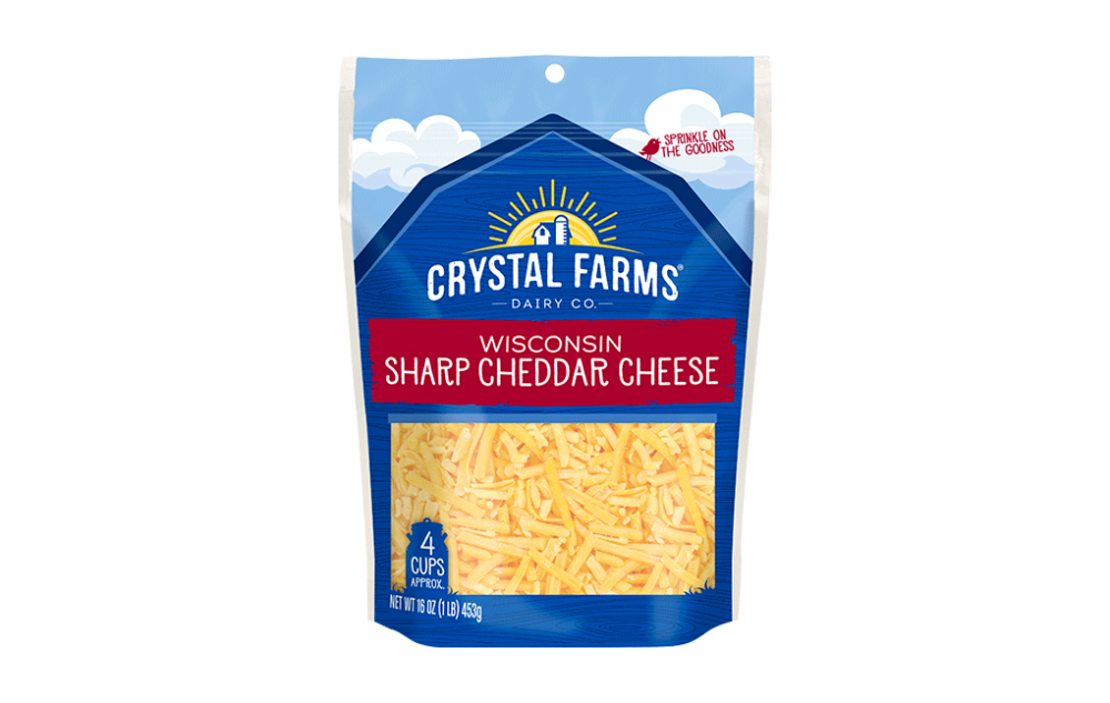 Gouda Shredded Cheese Crystal Farms