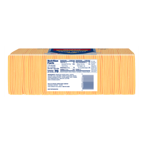 American Sliced Processed Cheese | Crystal Farms