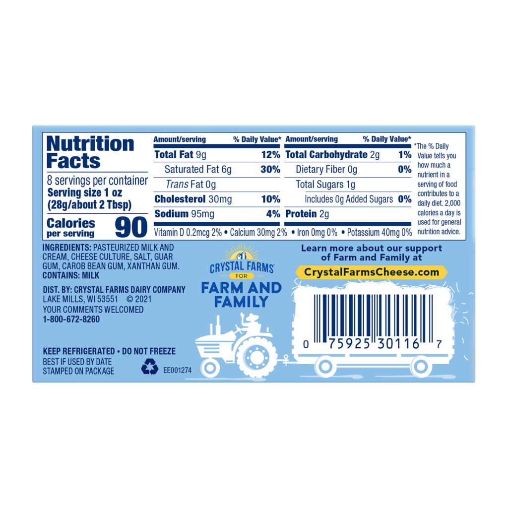 Original Cream Cheese Crystal Farms
