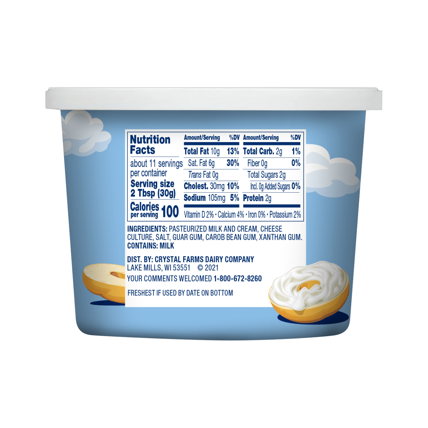 Original Cream Cheese 12 oz. Crystal Farms
