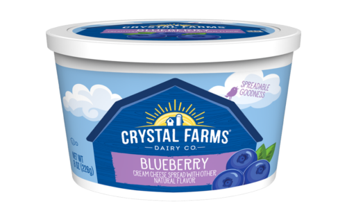 Soft Blueberry Cream Cheese Cup