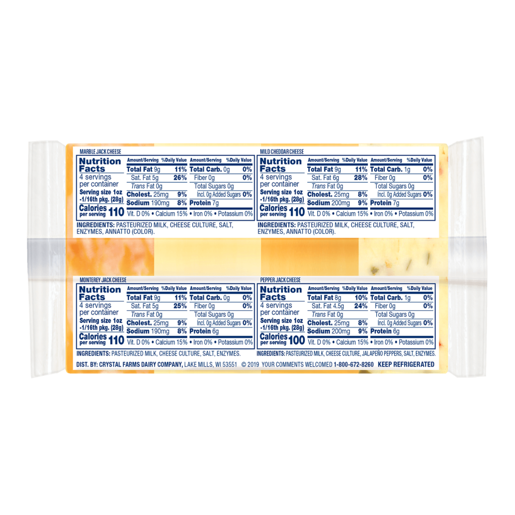 Variety Pack (Marble Jack, Mild Cheddar, Monterey Jack, Pepper Jack