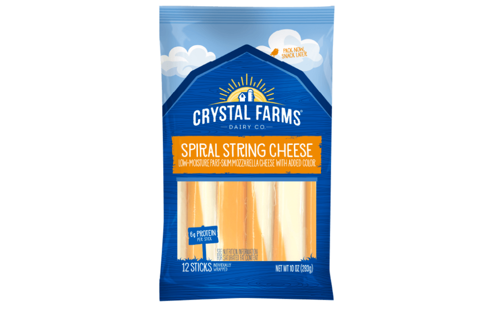 Spiral String Cheese | Crystal Farms