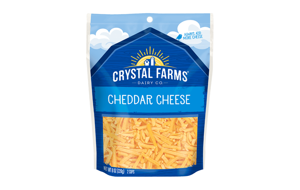 Cheddar Shredded Cheese Crystal Farms