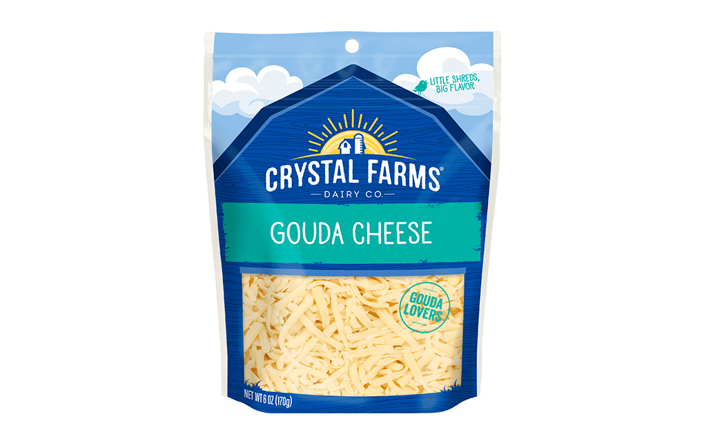 Gouda Shredded Cheese Crystal Farms