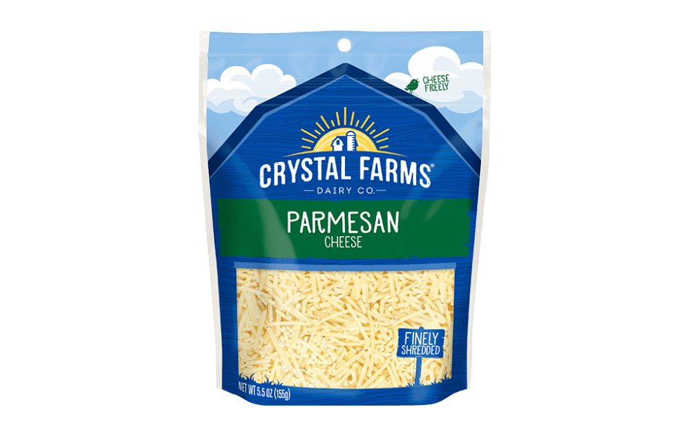 Parmesan Finely Shredded Cheese | Crystal Farms