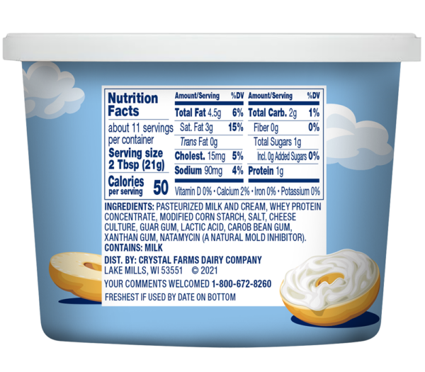 Whipped Cream Cheese Crystal Farms