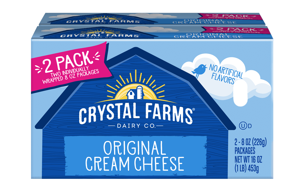 2 Pack Original Cream Cheese | Crystal Farms
