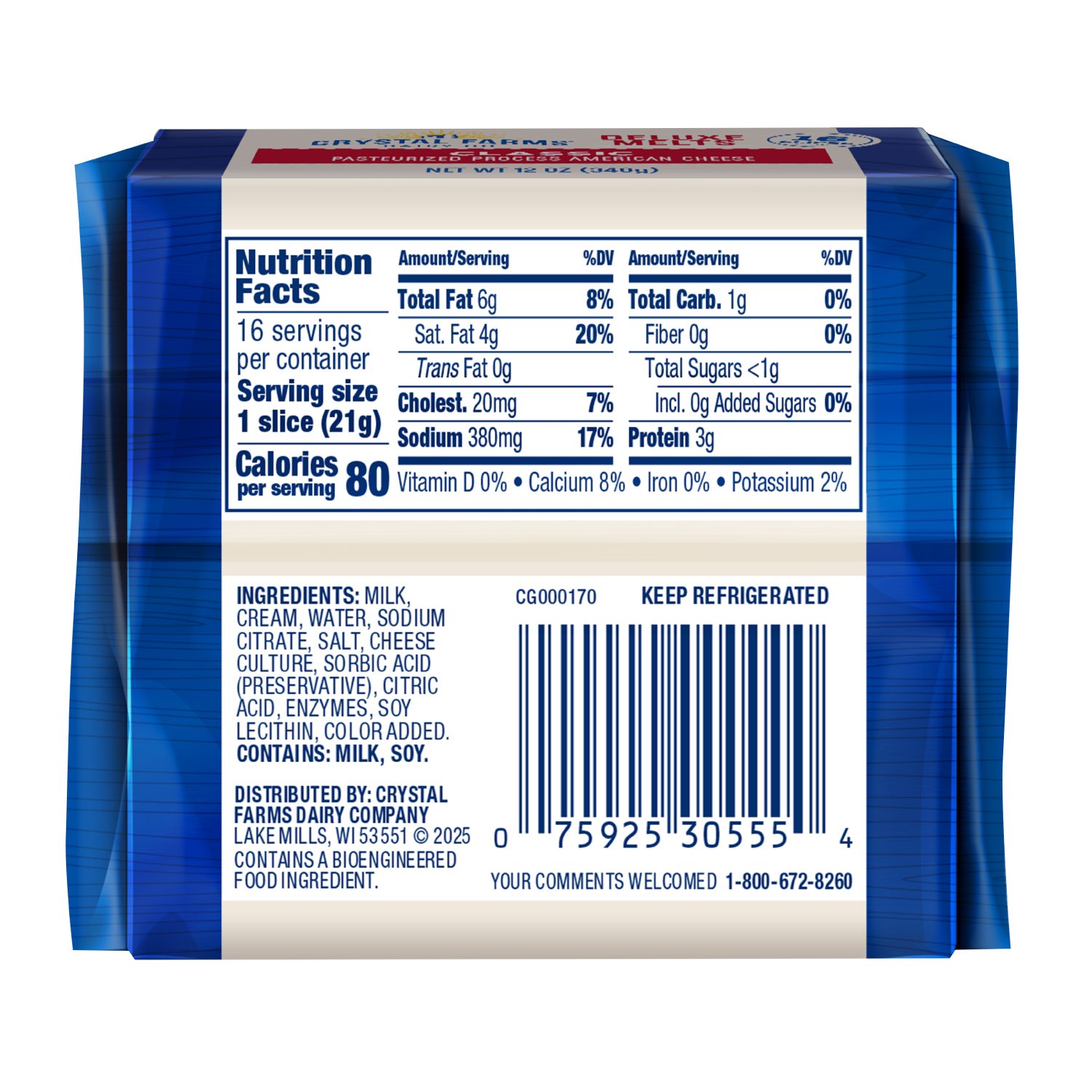 Classic Deluxe Melts nutrition