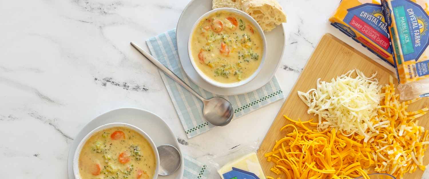 Broccoli Cheese Soup Recipe By Crystal Farms