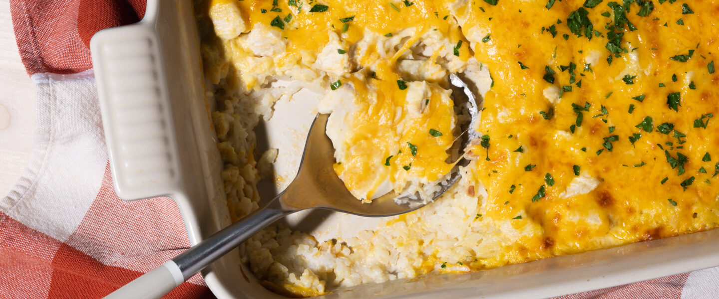 Cheesy Chicken & Rice Casserole