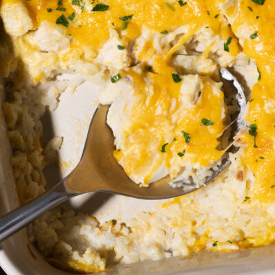 Cheesy Chicken & Rice Casserole