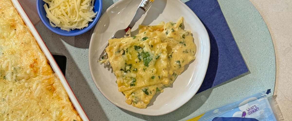 White Lasagna with Spinach