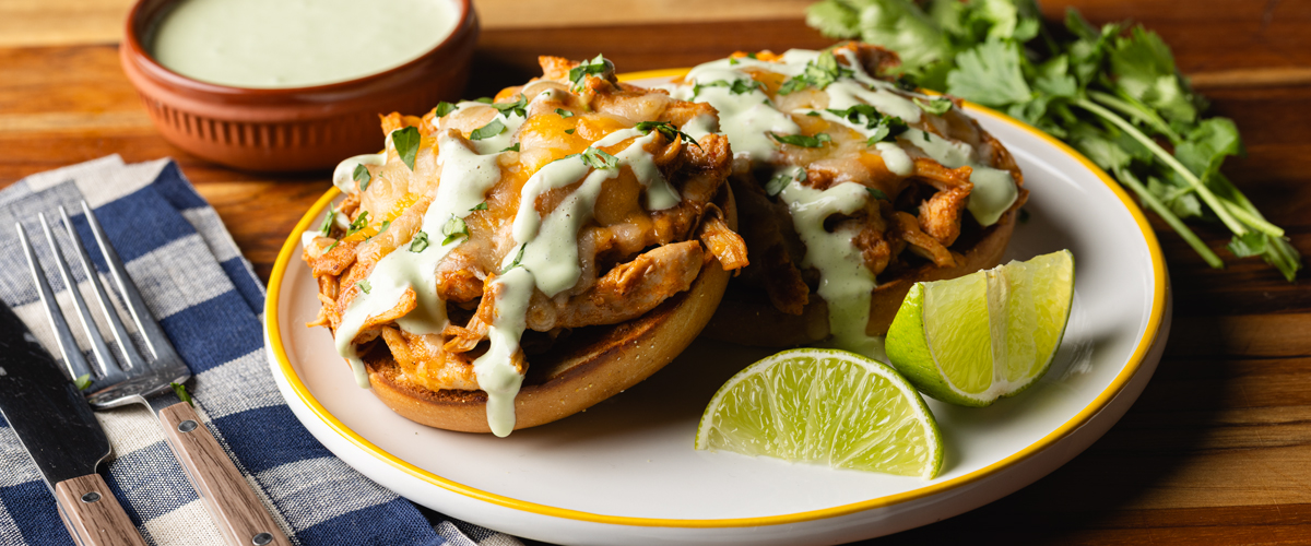 Chili Lime Chicken Bagels