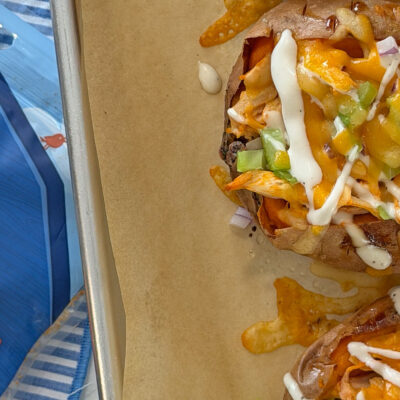 Buffalo Stuffed Sweet Potatoes